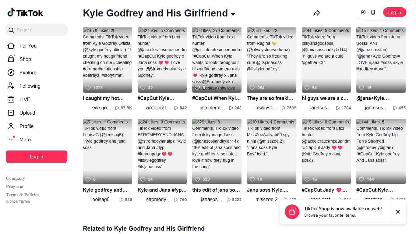 Kyle Godfrey and His Girlfriend TikTok